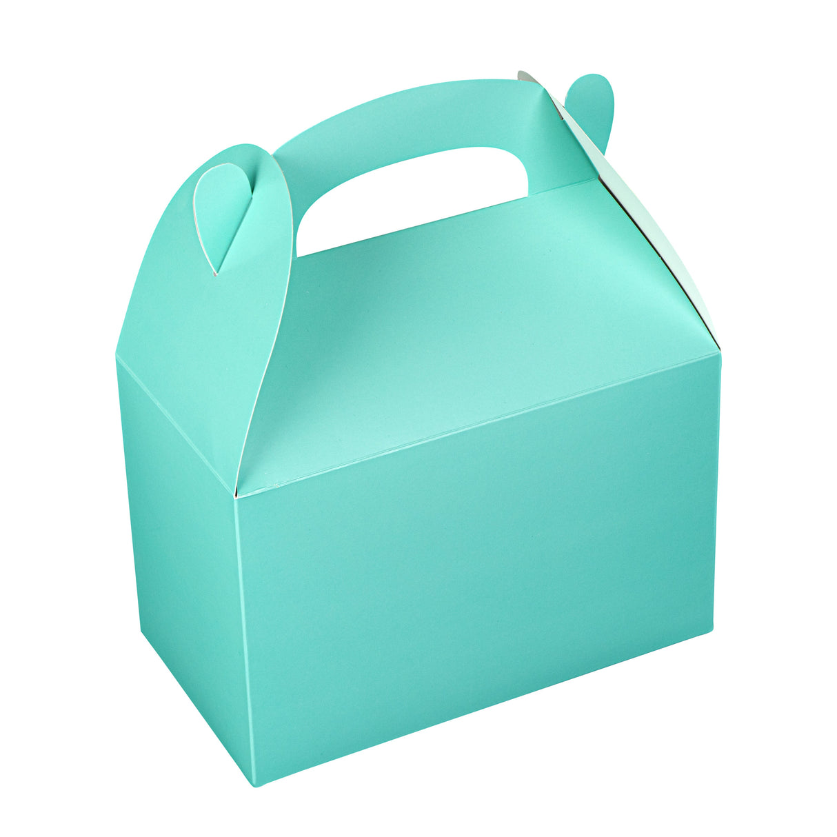 Boxes, Gable & Lunch, Bio Tek 8.50 x 4.75 x 5.50 Inch, Paper, Turquoise,4 - 25 COUNT