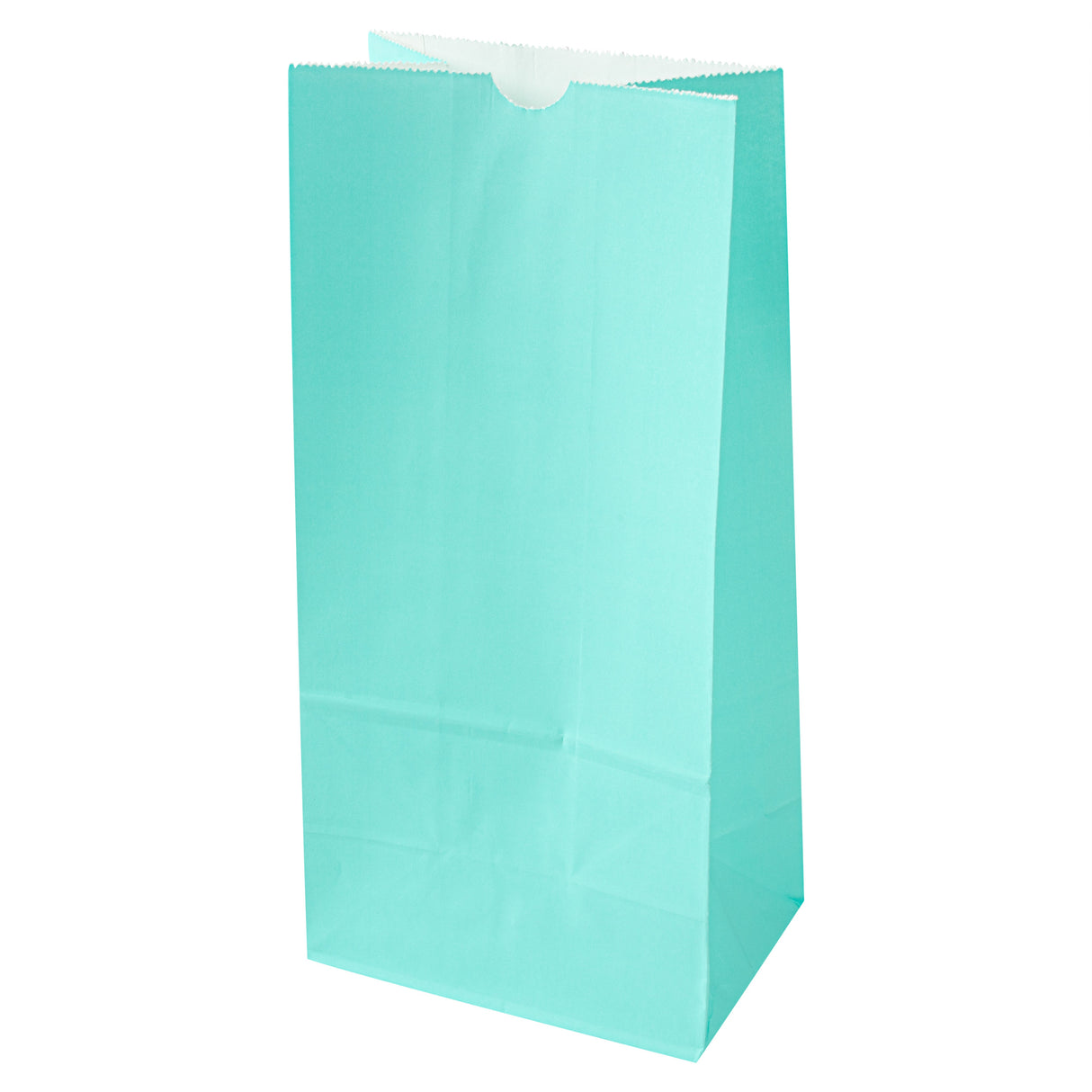 Bags, Bag Tek 6 x 4 x 11.75, Paper, Turquoise, 8 Pound,100 - 1 EACH