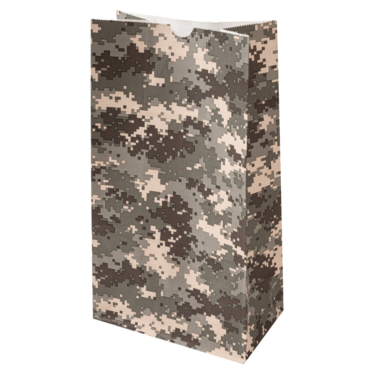 Bags, Bag Tek 7 x 4.25 x 12.50 Inch, Paper, Camouflage, 12 Pound,100 - 1 EACH
