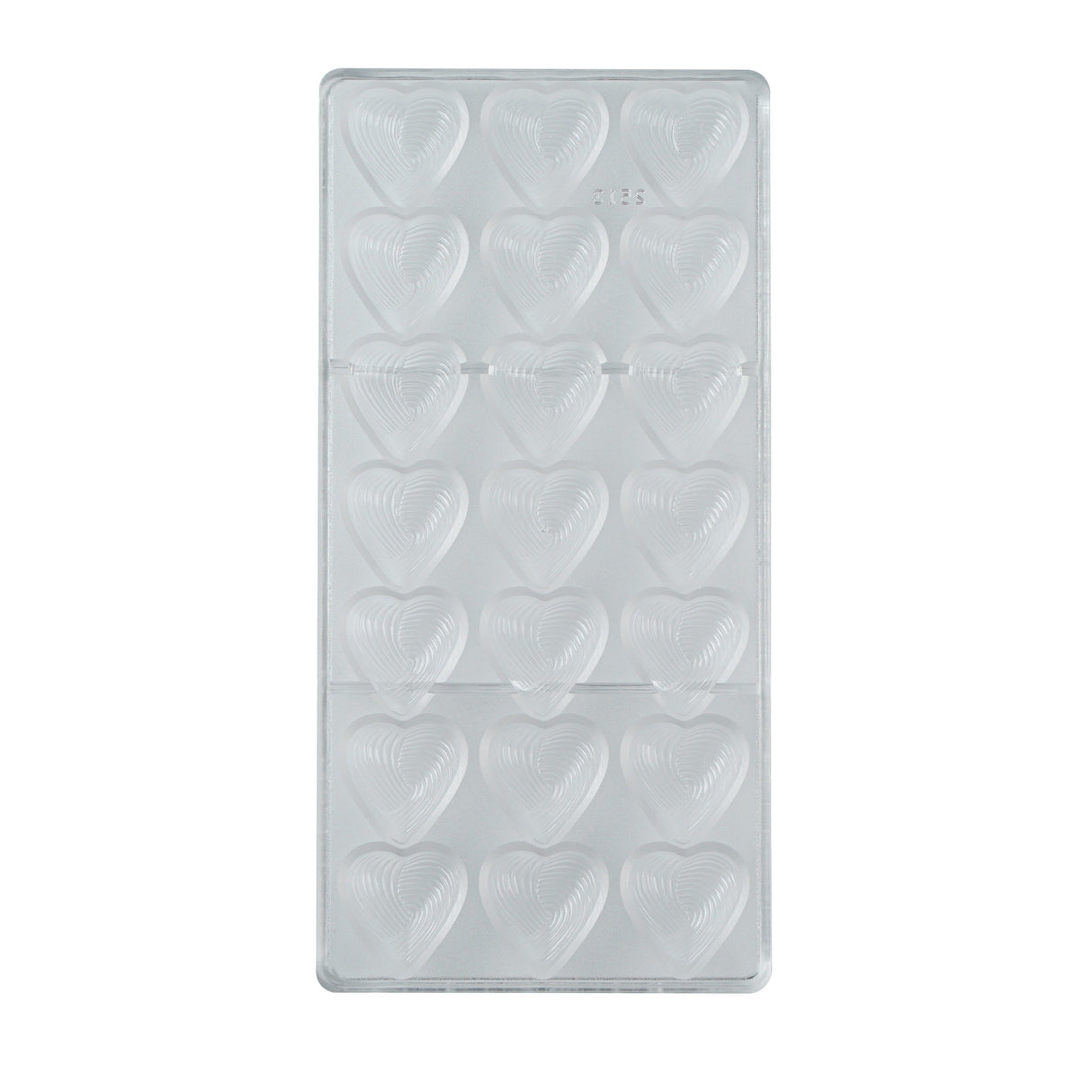 Molds, Candy & Chocolate, Pastry Tek 21-Compartment, Thread Heart, Polycarbonate,10 - 1 EACH