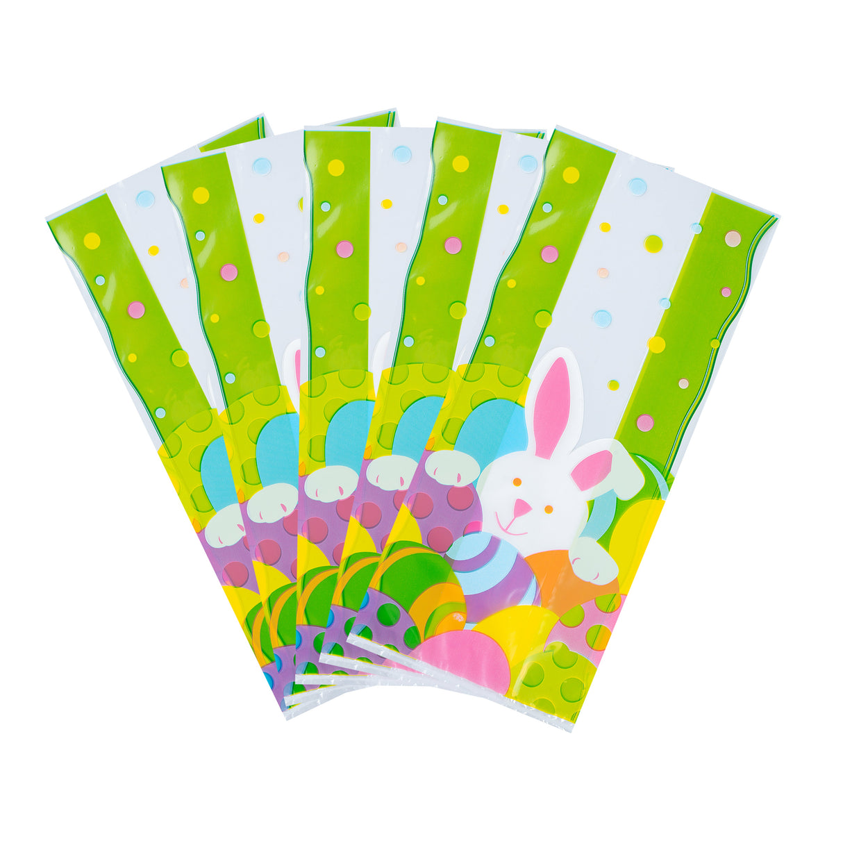 Bags, Candy, Bag Tek 5 x 3 x 11 Inch, Plastic, Easter Bunny Print, Gusseted,40 - 100 COUNT