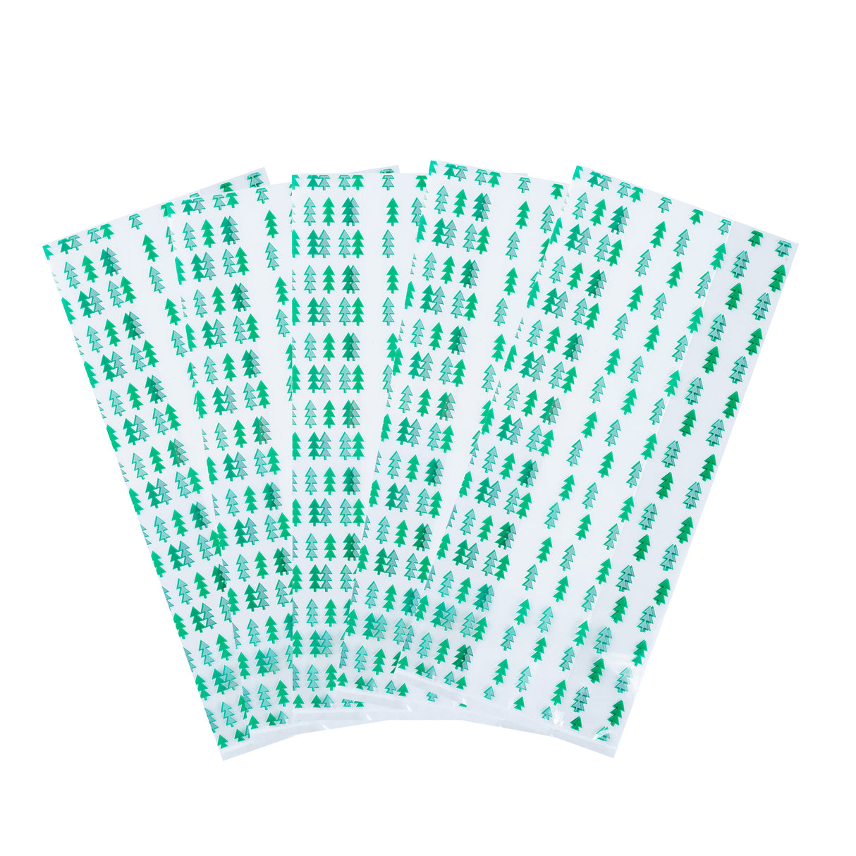 Bags, Candy, Bag Tek 5 x 3 x 11 Inch, Plastic, Christmas Tree Print, Gusseted,40 - 100 COUNT