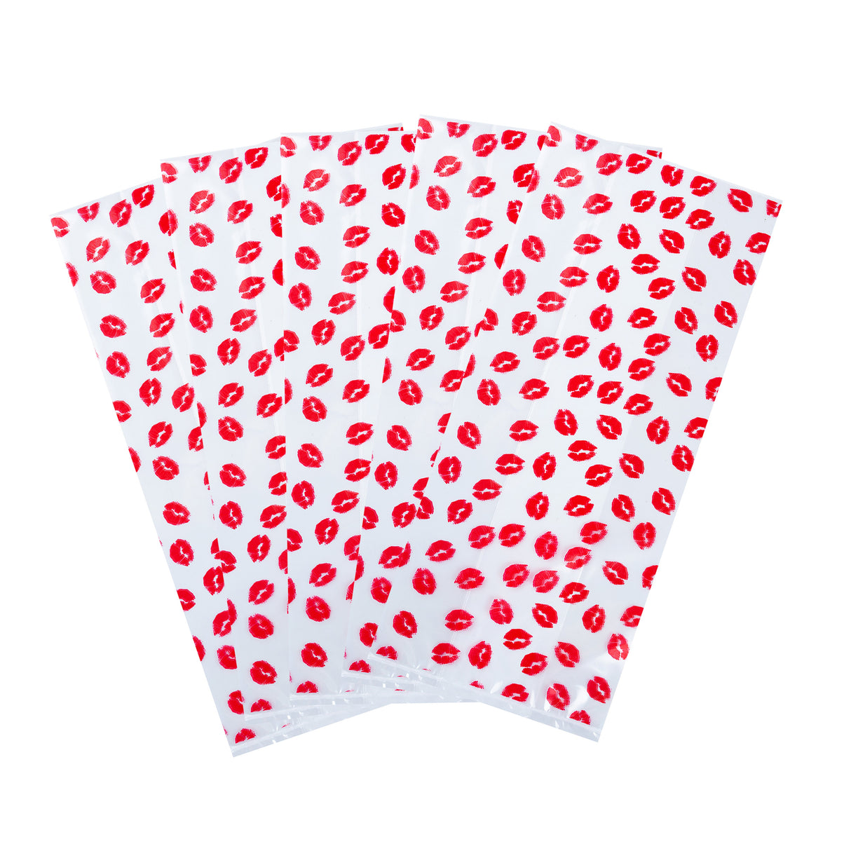 Bags, Candy, Bag Tek 5 x 3 x 11 Inch, Plastic, Lip Print, Gusseted,40 - 100 COUNT