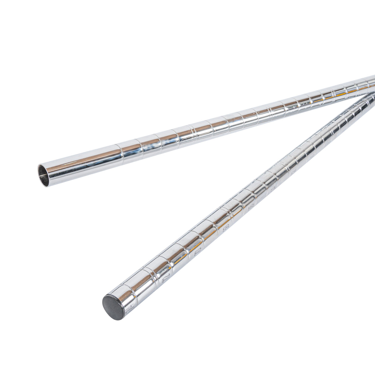 Shelf Posts, RW Base 74 Inch, Chrome, Mobile,4 - 1 EACH