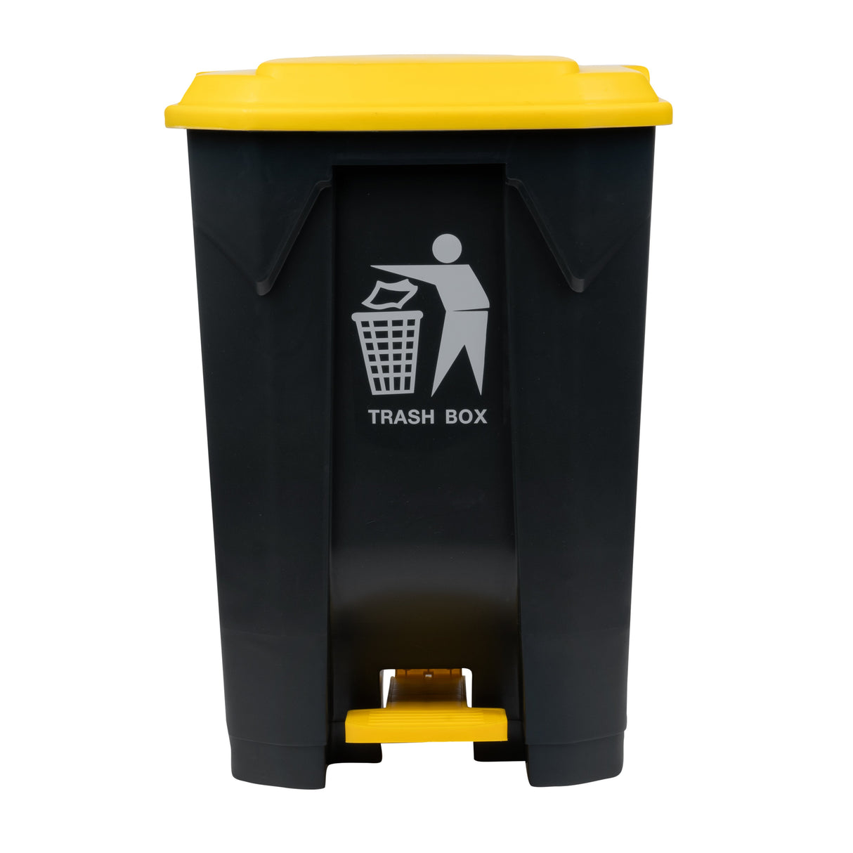 Receptacle, Trash, RW Clean 21 Gallon, Step-On, Dark Gray, Plastic, 19.50 x 17 x 28 Inch,1 - 1 EACH