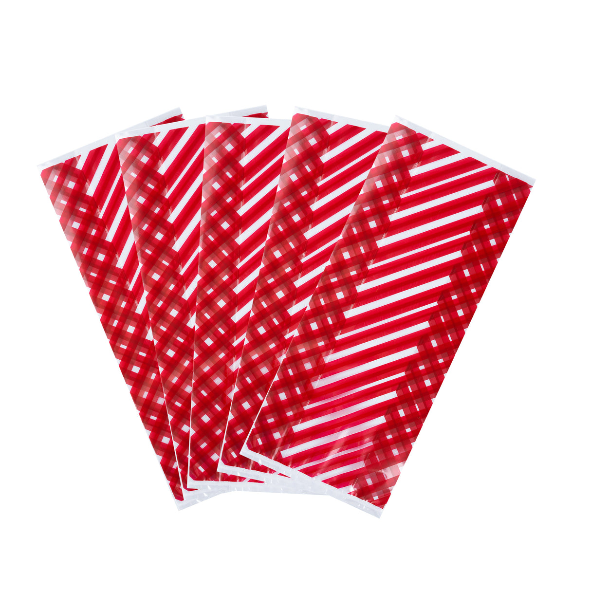 Bags, Candy, Bag Tek 4 x 2 x 9.50 Inch, Plastic, Stripe Print, Gusseted,100 - 1 EACH