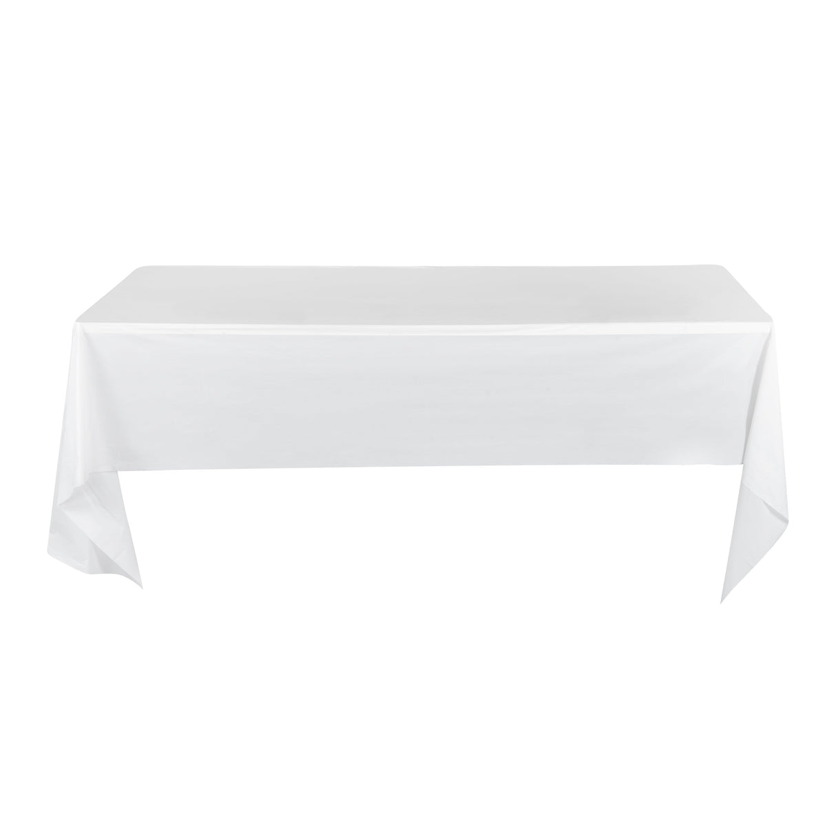 Covers, Table, Table Tek 108 x 54 Inch, Plastic, White, Rectangular,10 - 2 COUNT