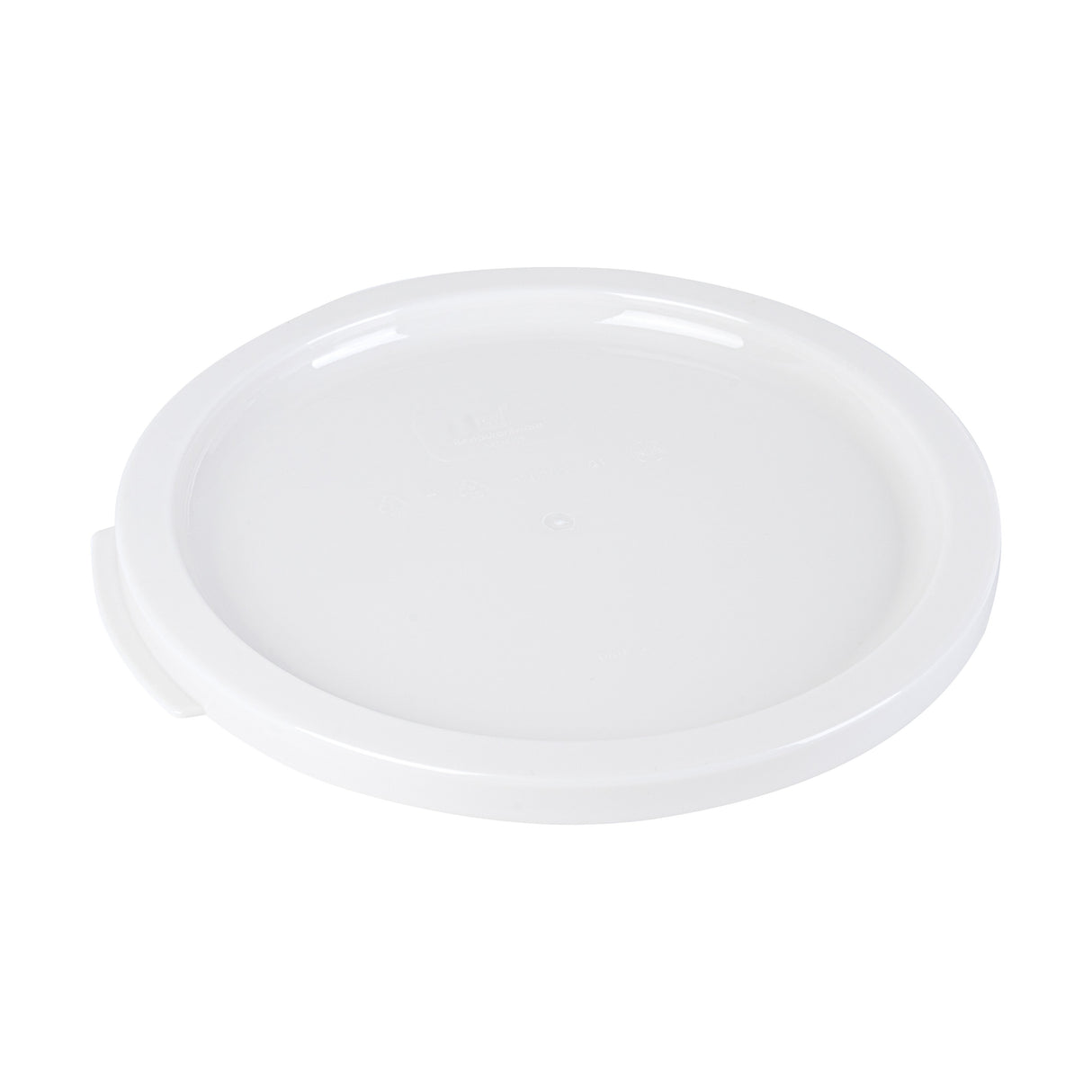 Lids, Met Lux, White, Plastic, Round, for 12/18/22 Quart Food Storage Container,10 - 1 EACH
