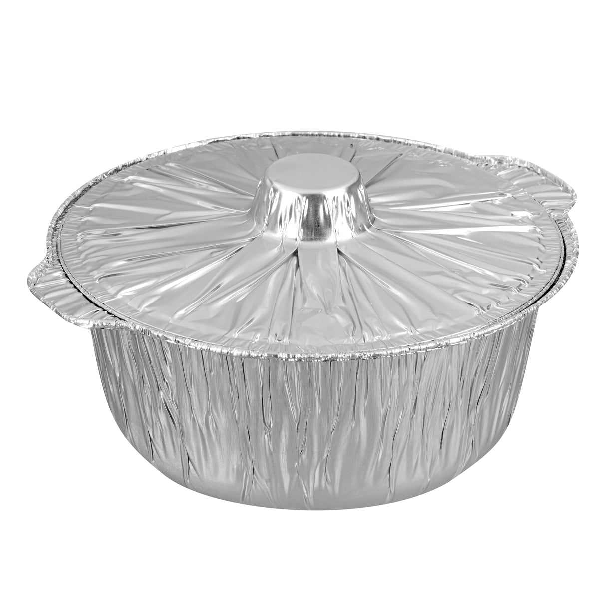 Pots, Foil Lux 4 Quart, Aluminum Foil, 11.50 x 10.25 x 4.75 Inch, with Lid,10 - 10 COUNT
