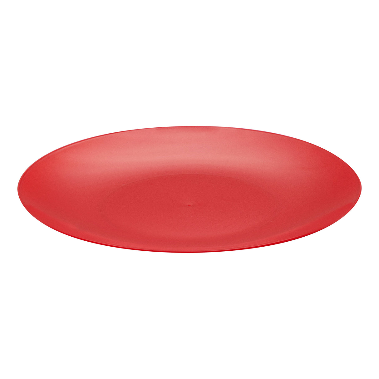 Plates, Moderna 9 x 0.75 Inch, Plastic, Red, Round,40 - 1 EACH