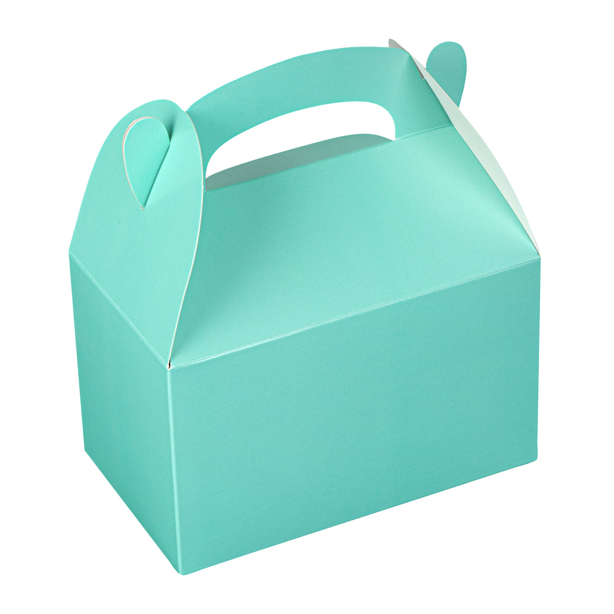 Boxes, Gable & Lunch, Bio Tek 6 x 3.50 x 3.50 Inch, Paper, Turquoise, Compostable,25 - 1 EACH