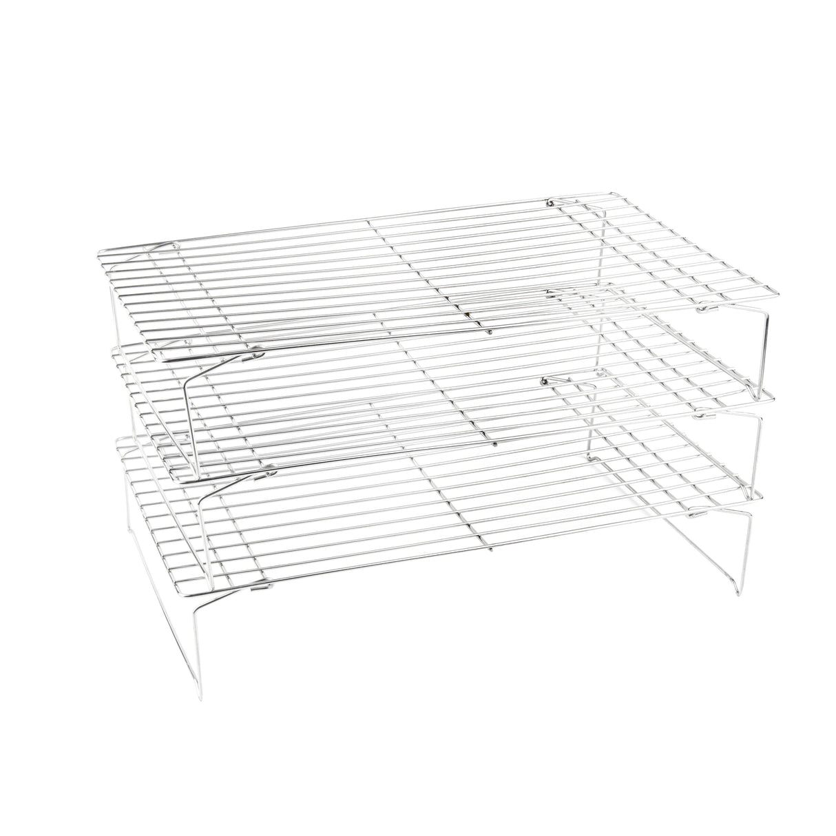 Rack Set, Cooling, Met Lux 3-Tier Stacking, 15.75 x 9.75 x 8.25 Inch, Stainless Steel,1 - 1 EACH