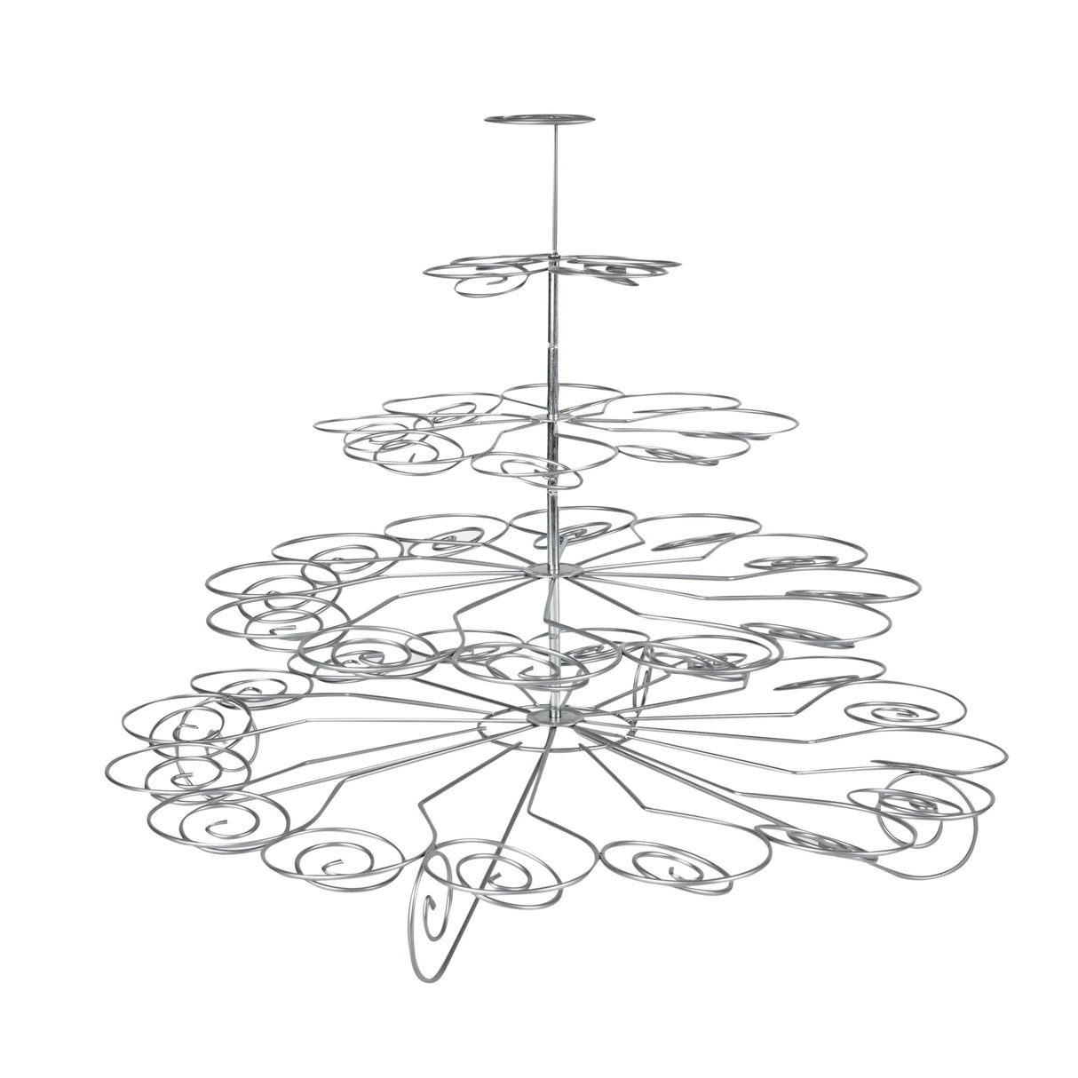 Stands, Cupcake, Pastry Tek, 4-Tier, Iron, 17.75 x 17.75 x 14.25 Inch, Holds 41 Cupcakes,1 - 1 EACH