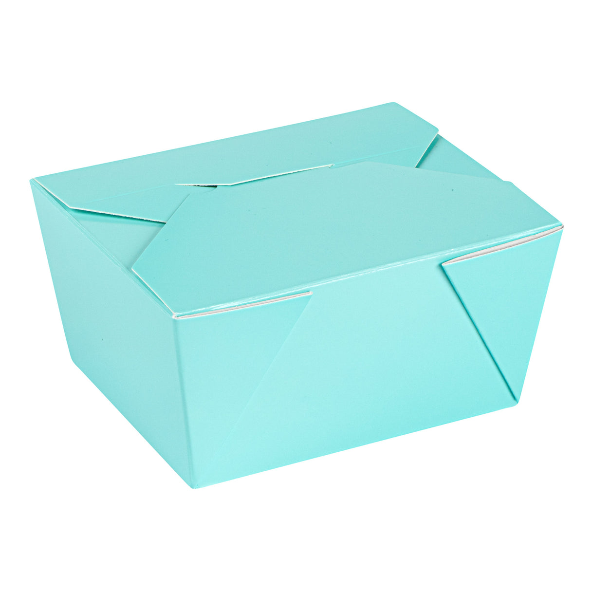 Containers, Take-Out, Bio Tek 30 Ounce, Paper, Turquoise, 5 x 4 x 2.50 Inch, #1, Rectangular,50 - 1 EACH