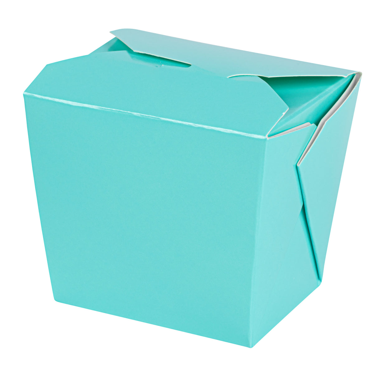 Containers, Noodle Take-Out, Bio Tek 8 Ounce, Paper, Turquoise, Square,50 - 1 EACH