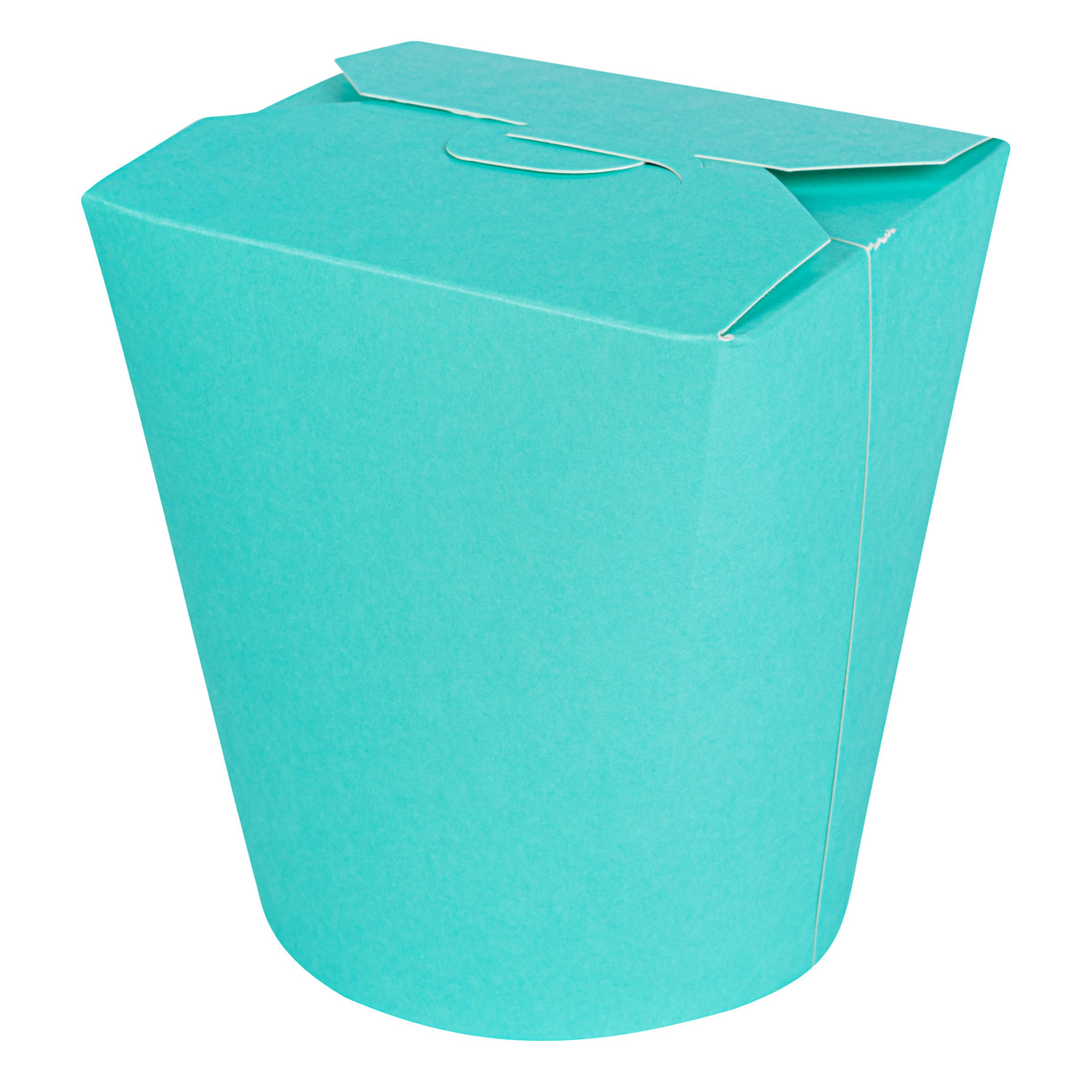 Containers, Noodle Take-Out, Bio Tek 32 Ounce, Paper, Turquoise, Round,50 - 1 EACH