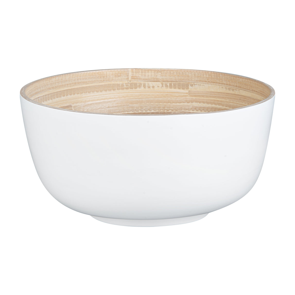 Bowls, Salad, Bambuddha 30 Ounce, Spun Bamboo, White, Large 11 x 11 x 5.50 Ounce, Round,1 - 1 EACH