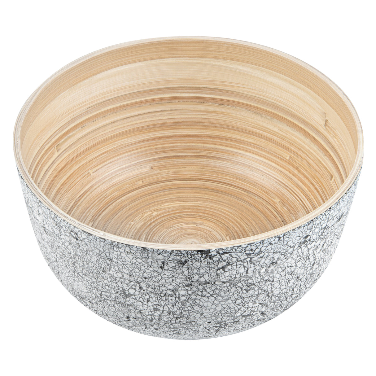 Bowls, Salad, Bambuddha 25 Ounce, Spun Bamboo, Gray, Medium 9.50 x 9.50 x 4.75 Inch, Round,1 - 1 EACH