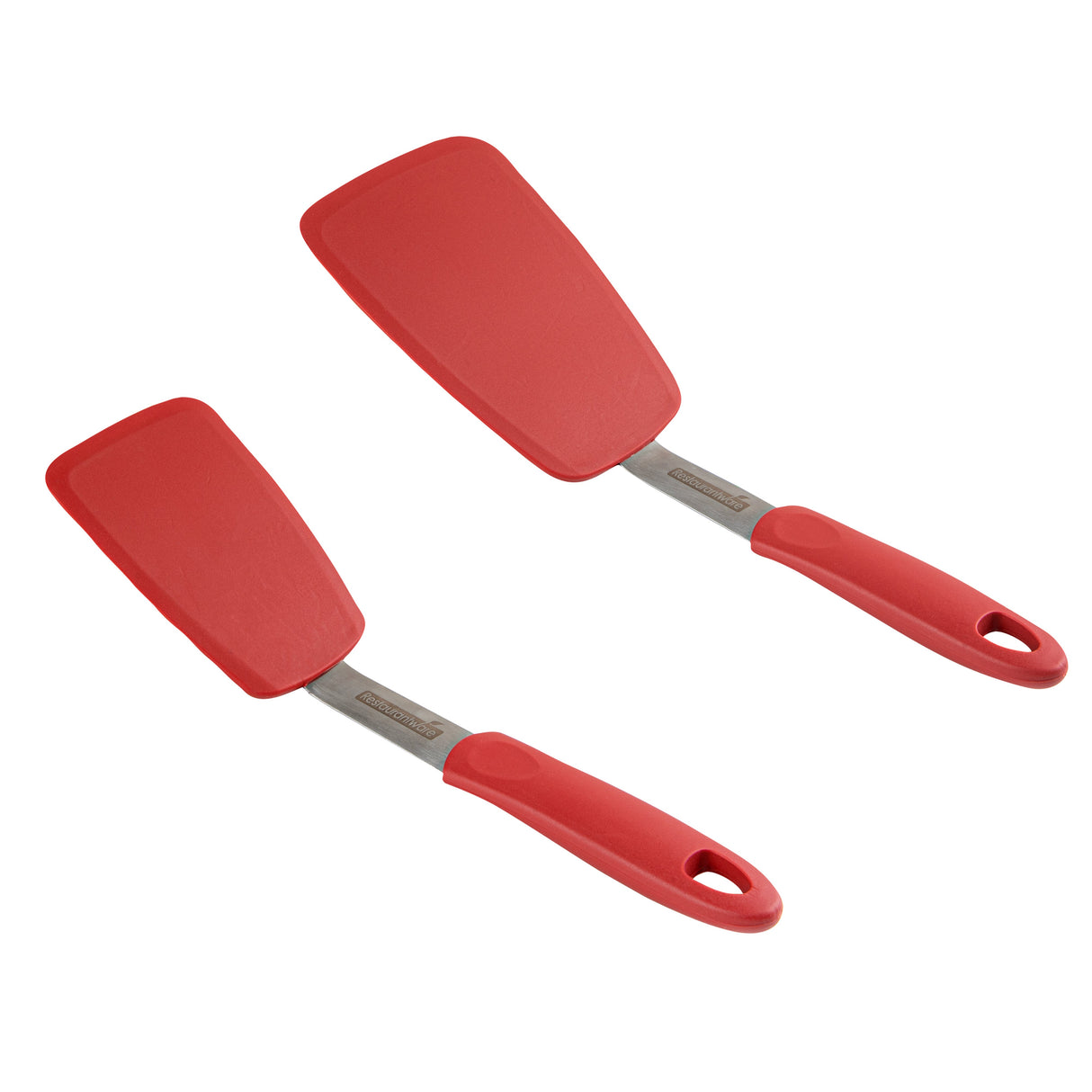 Turner Set, Solid, Comfy Grip 2-Piece, Red, Silicone,1 - 2 PIECE