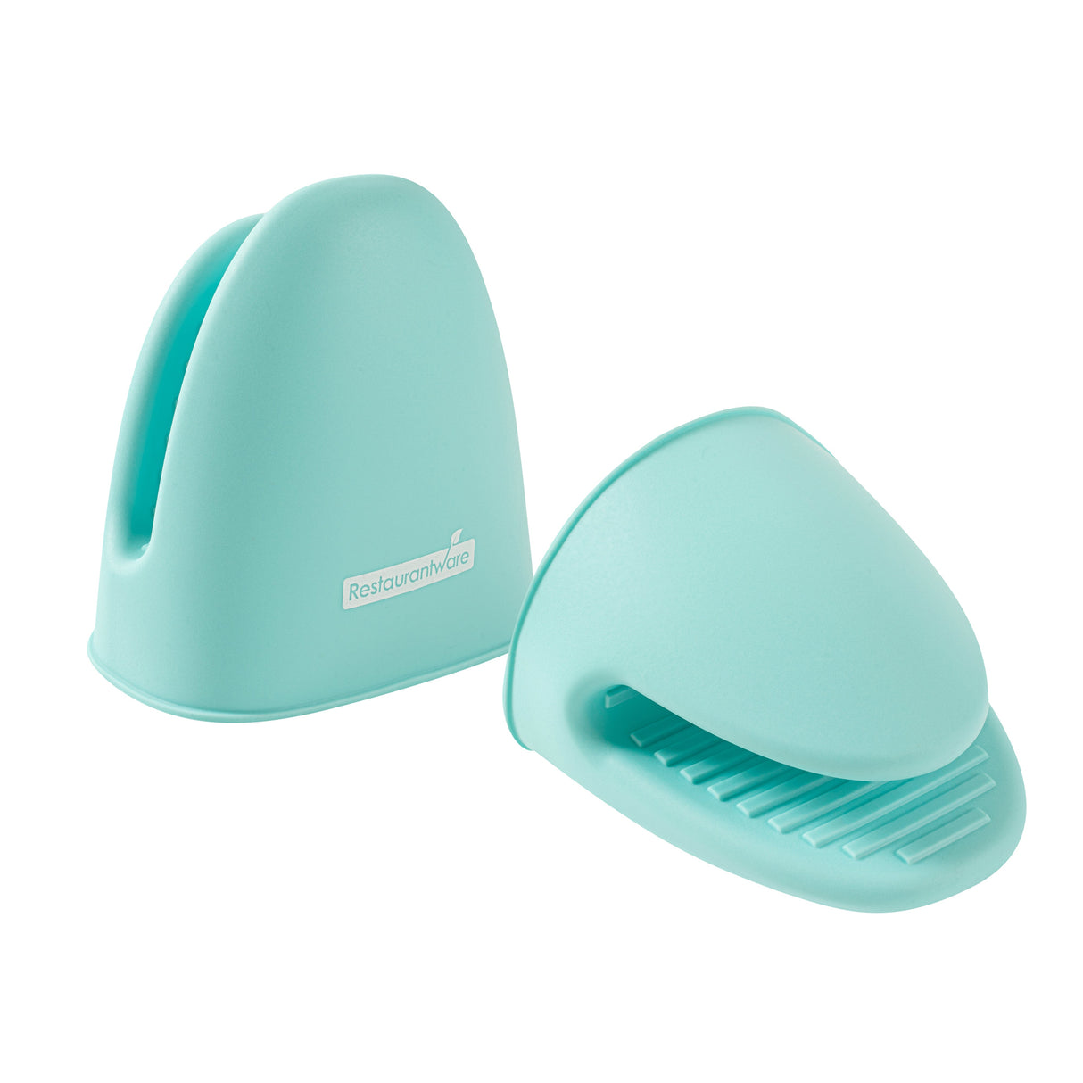Mitt Set, Pot Holder, Comfy Grip 2-Piece, Mini, Turquoise, Silicone, Heat-Resistant, 4.25 x 3.50 x 4.25 Inch,1 - 2 PIECE