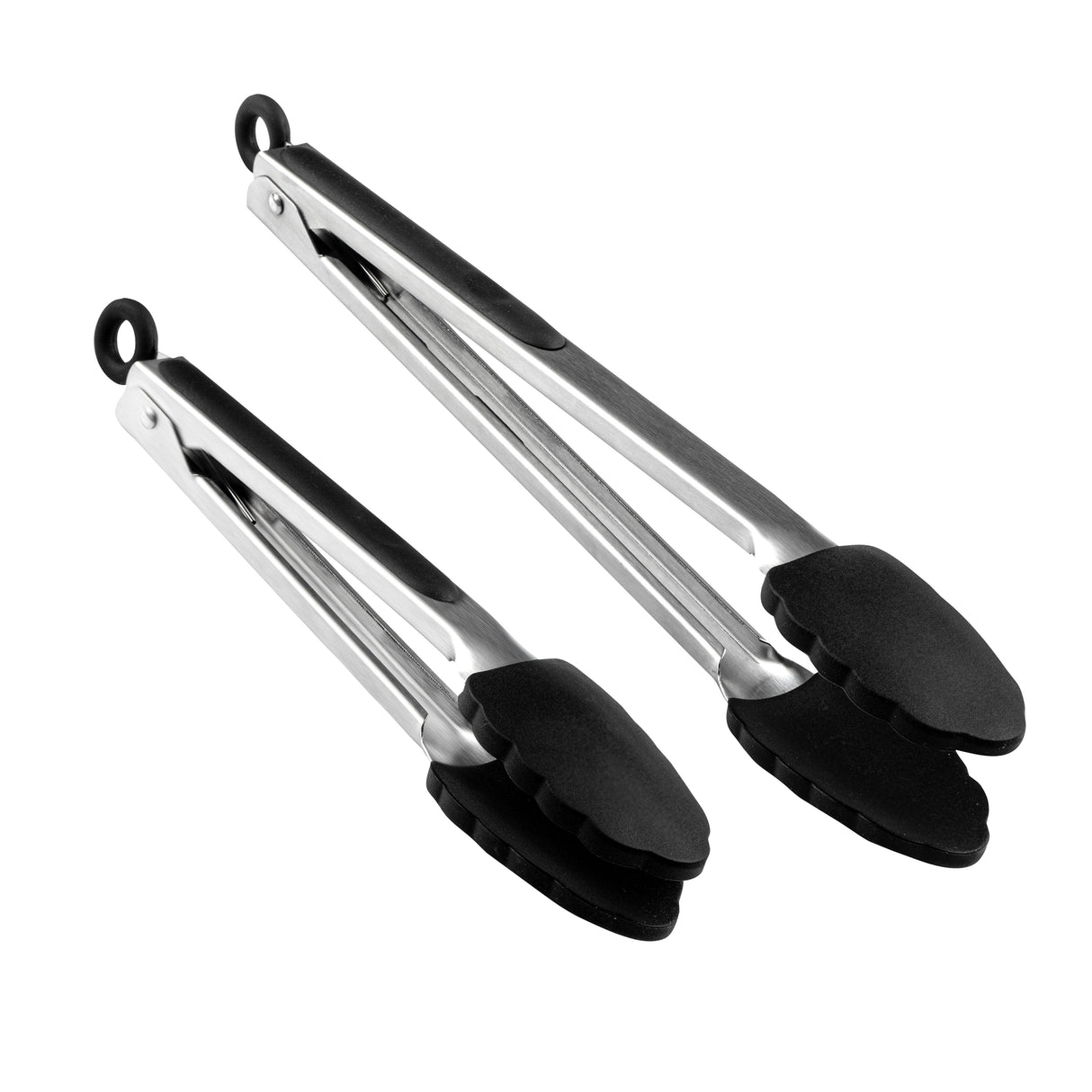 Tong Sets, Met Lux 2-Piece, Stainless Steel, Scallop Grip,1 - 2 PIECE