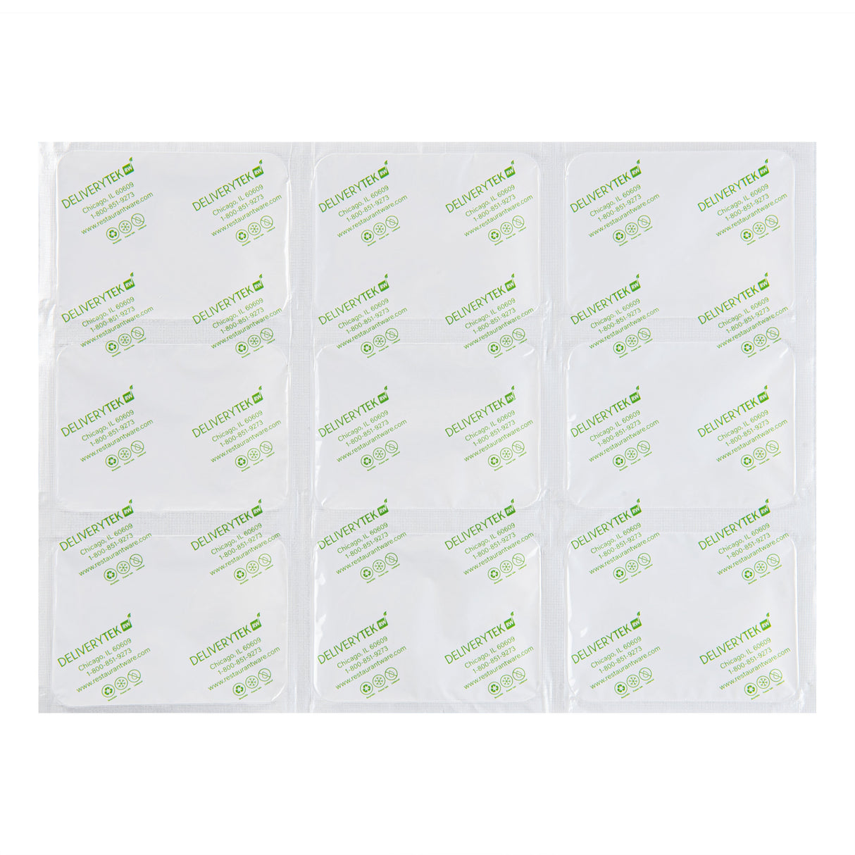 Ice Packs, Shipping, Delivery Tek, Plastic, 3 x 3 Cells, 15.25 x 11.5 Inch,100 - 1 EACH