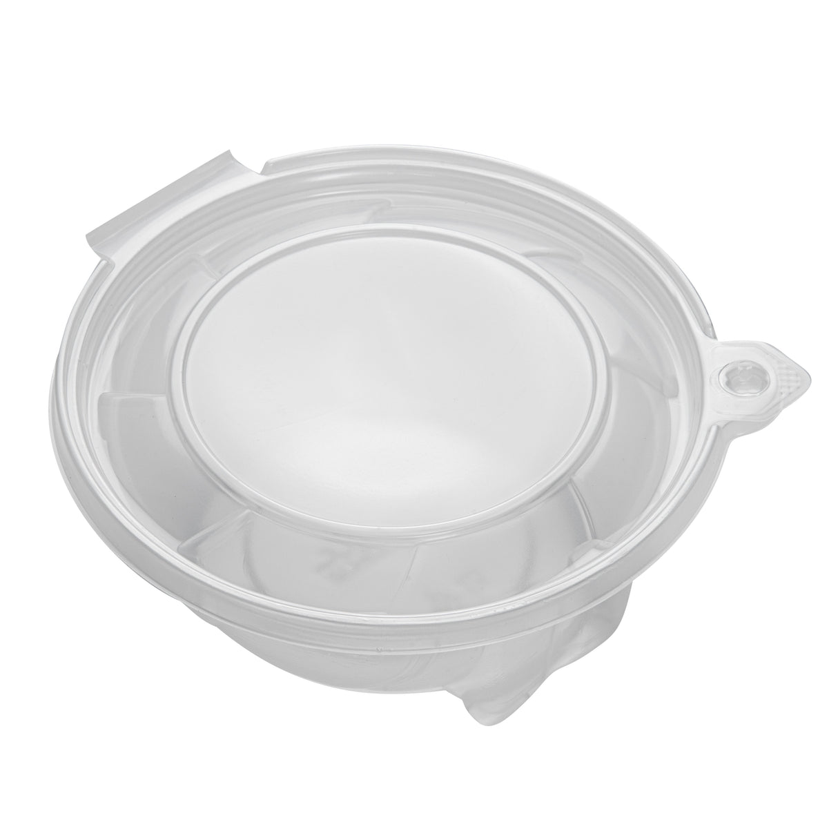 Bowls, Tamper Tek 24 Ounce, Microwavable Plastic, Clear, 6.75 x 6.50 x 2.75 Inch, Round, with Tamper-Evident Lid,100 - 1 EACH