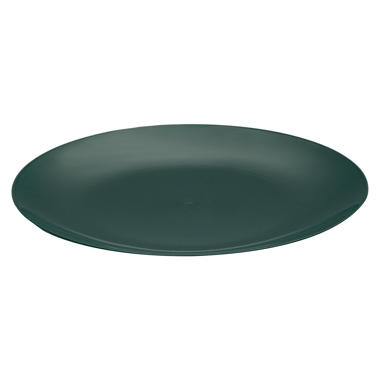 Plates, Moderna 10.25 x 0.75 Inch, Plastic, Forest Green, Round,5 - 40 COUNT