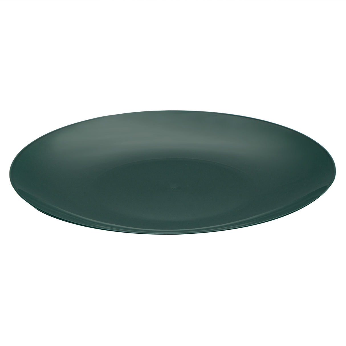 Plates, Moderna 7.50 x 0.50 Inch, Plastic, Forest Green, Round,5 - 40 COUNT