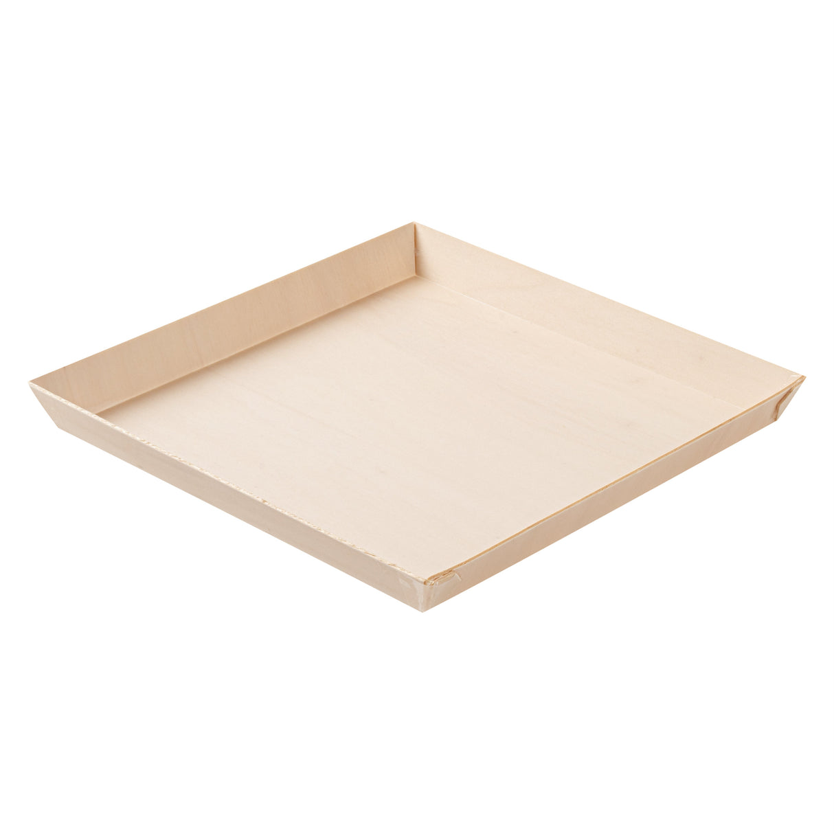 Plates, Taipei 9.50 x 9.50 x 1 Inch, Poplar Wood, Square,4 - 25 COUNT