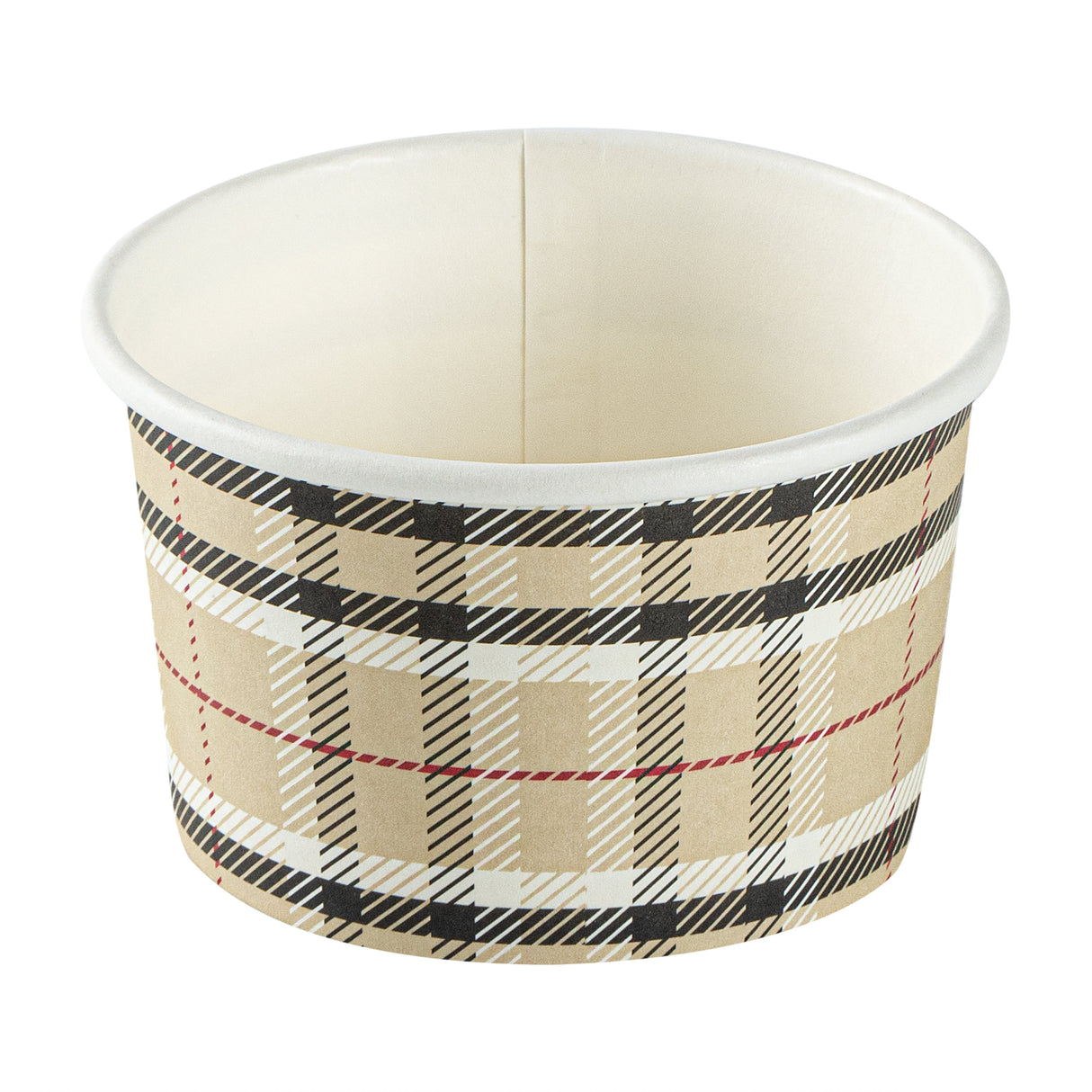 Cups, To-Go, Coppetta 3 Ounce, Paper, Plaid, 3 x 3 x 1.75 Inch,4 - 50 COUNT