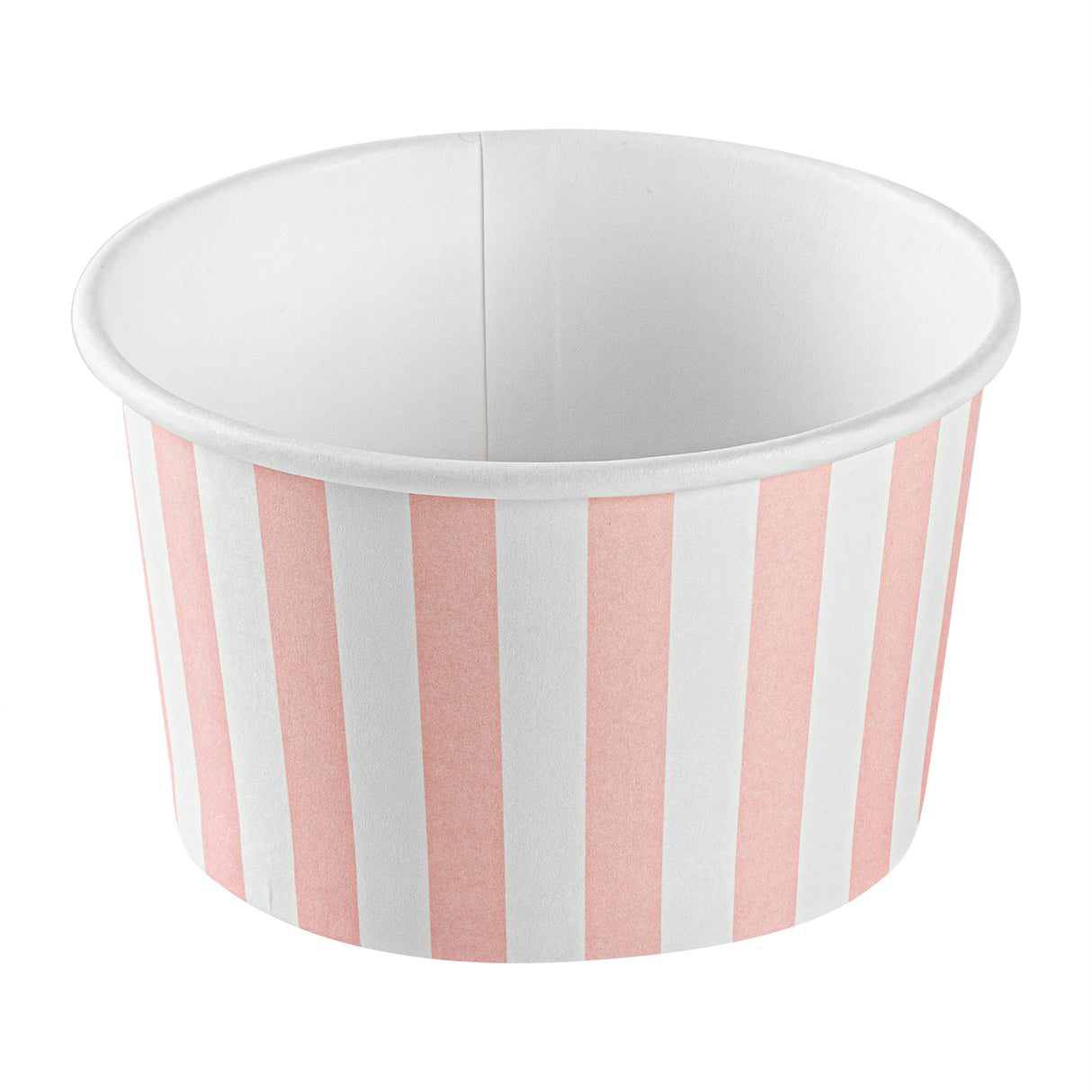 Cups, To-Go, Coppetta 5 Ounce, Paper, Pink & White Stripe, 3.25 x 3.25 x 2 Inch,4 - 50 COUNT