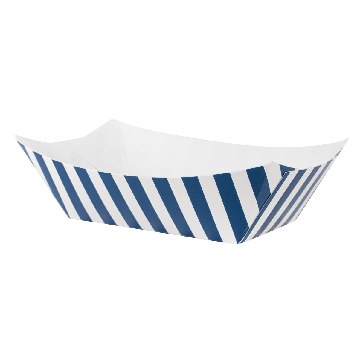 Boats, Bio Tek 3.25 x 2 x 1.50 Inch, Paper, Blue & White Stripe, 6 Ounce, #40,8 - 50 COUNT