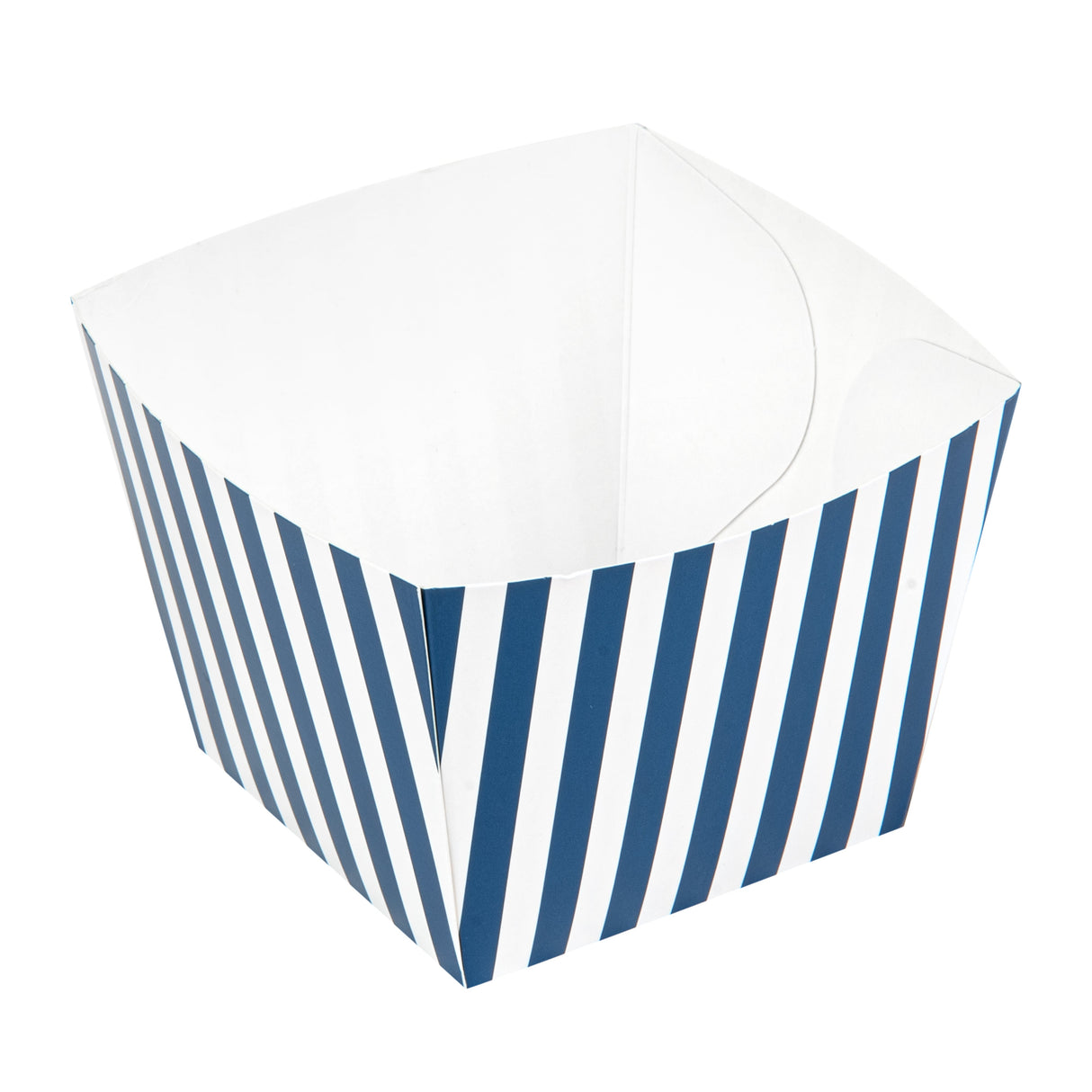 Boxes, Snack, Bio Tek 4.25 x 4.25 x 3.25 Inch, Paper, Blue & White Stripe, Square,200 - 1 EACH