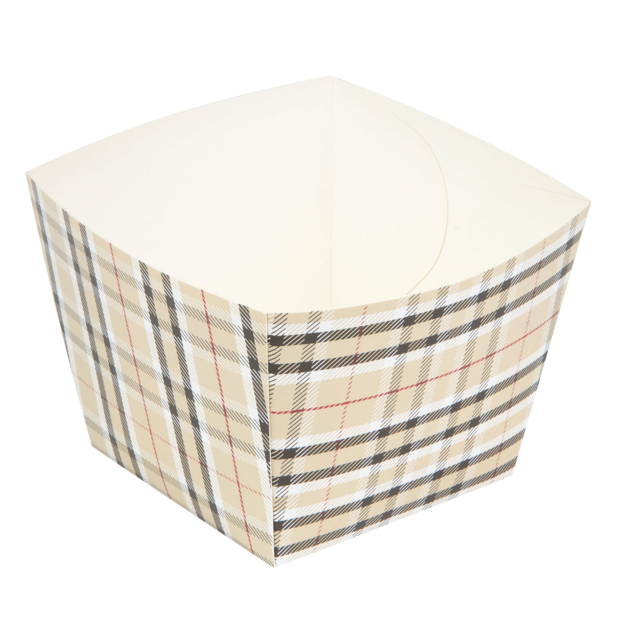Boxes, Snack, Bio Tek 4.25 x 4.25 x 3.25 Inch, Paper, Plaid, Square,200 - 1 EACH