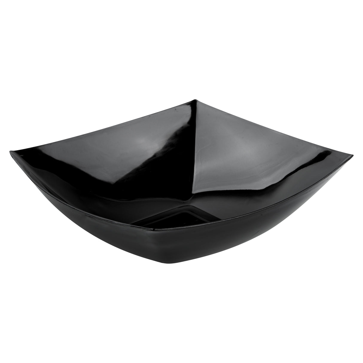 Bowls, Serving, Moderna 64 Ounce, Plastic, Black, 9.75 x 9.75 x 3 Inch, Square,10 - 10 COUNT