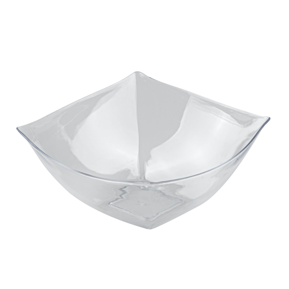 Bowls, Moderna 8 Ounce, Plastic, Clear, 4.50 x 4.50 x 2 Inch, Square,10 - 10 COUNT