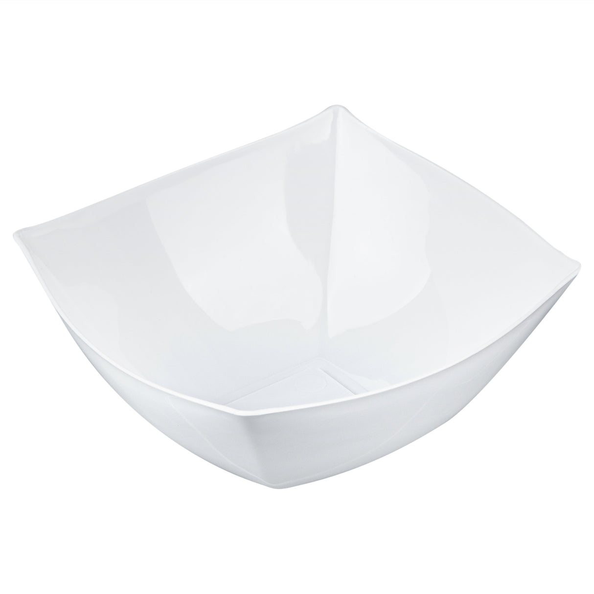 Bowls, Moderna 8 Ounce, Plastic, White, 4.50 x 4.50 x 2 Inch, Square,10 - 10 COUNT
