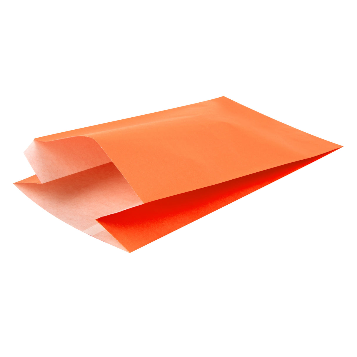 Bags, French Fry & Snack, Bag Tek 5 x 3 x 8.75 Inch, Paper, Tangerine Orange,100 - 1 EACH