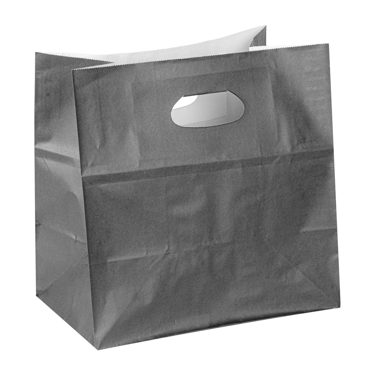 Bags, Take-Out, Bag Tek 11 x 7 x 11 Inch, Paper, Gray, Rectangular, with Handles,100 - 1 EACH