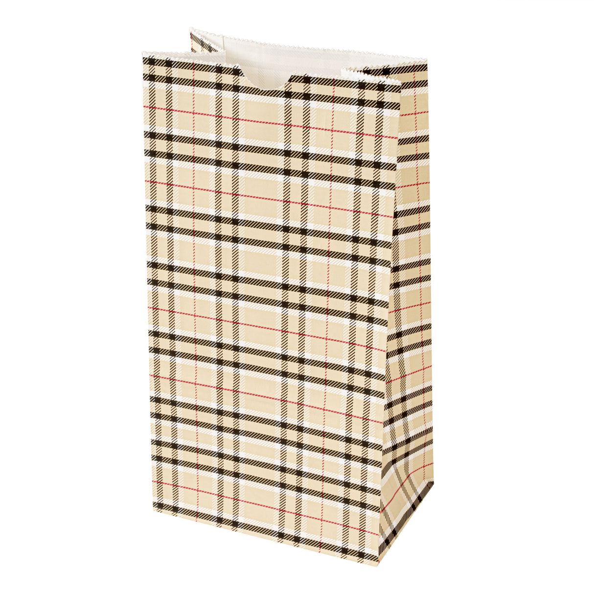 Bags, Bag Tek 4 Pound, Paper, Plaid, 5 x 3.25 x 9.50 Inch,100 - 1 EACH