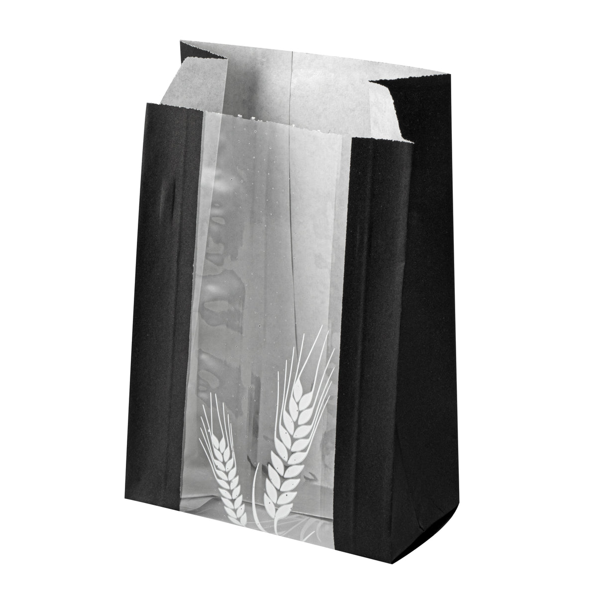 Bags, Bread, Bag Tek 4.50 x 2.50 x 8.50 Inch, Greaseproof Paper, Black, Wheat Pattern, Micro-Perforated,100 - 1 EACH