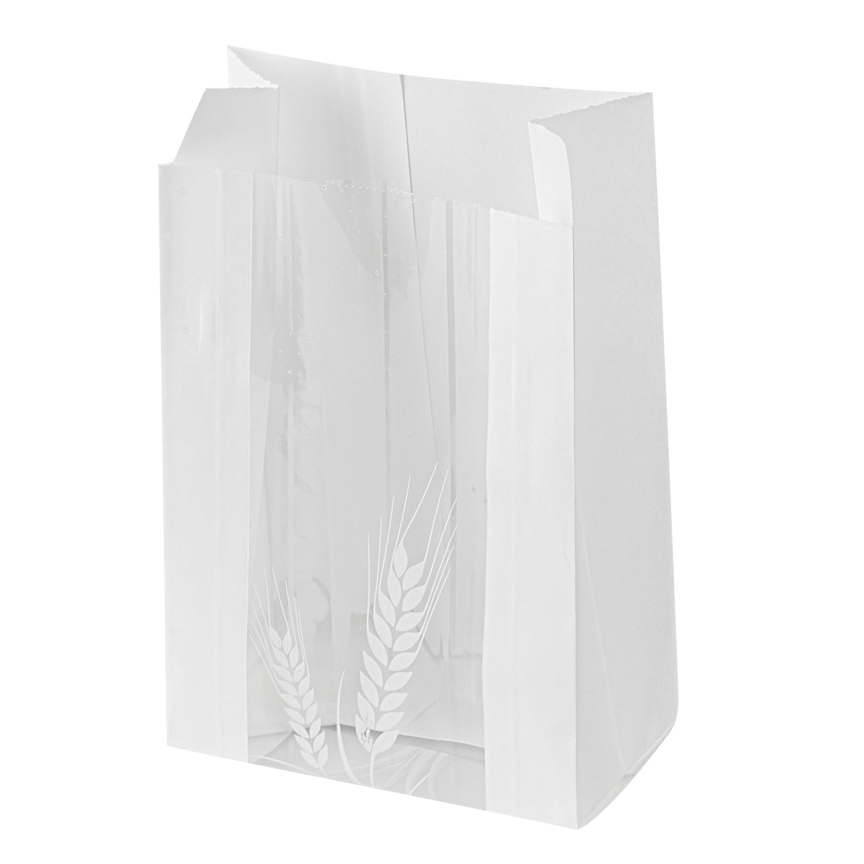 Bags, Bread, Bag Tek 4.75 x 2.75 x 8.50 Inch, Paper, White, Wheat Pattern, Micro-Perforated,100 - 1 EACH