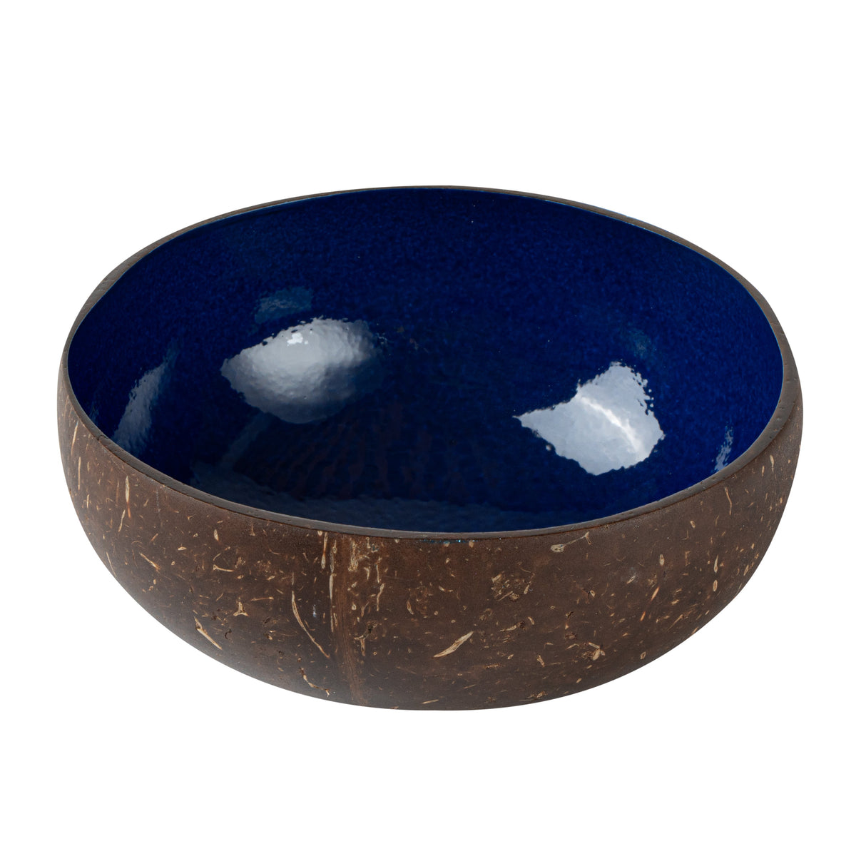 Bowls, Coco Casa Coconut Shell, 16 Ounce, Metallic Blue Inside,10 - 1 EACH