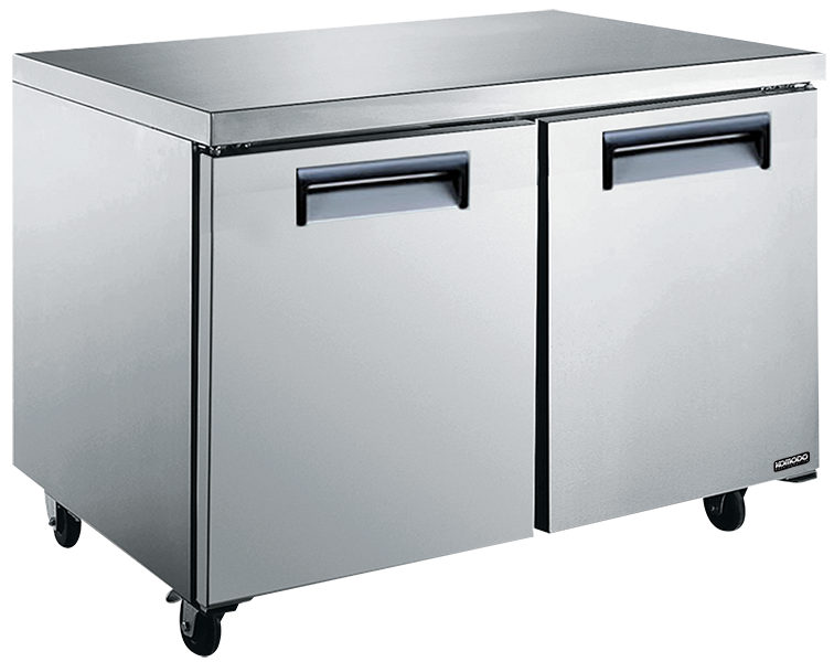 Freezer, Undercounter, 48 Inch, Stainless Steel Exterior, contains Adjustable Shelves/Recessed, includes Casters,1 - 1 EACH