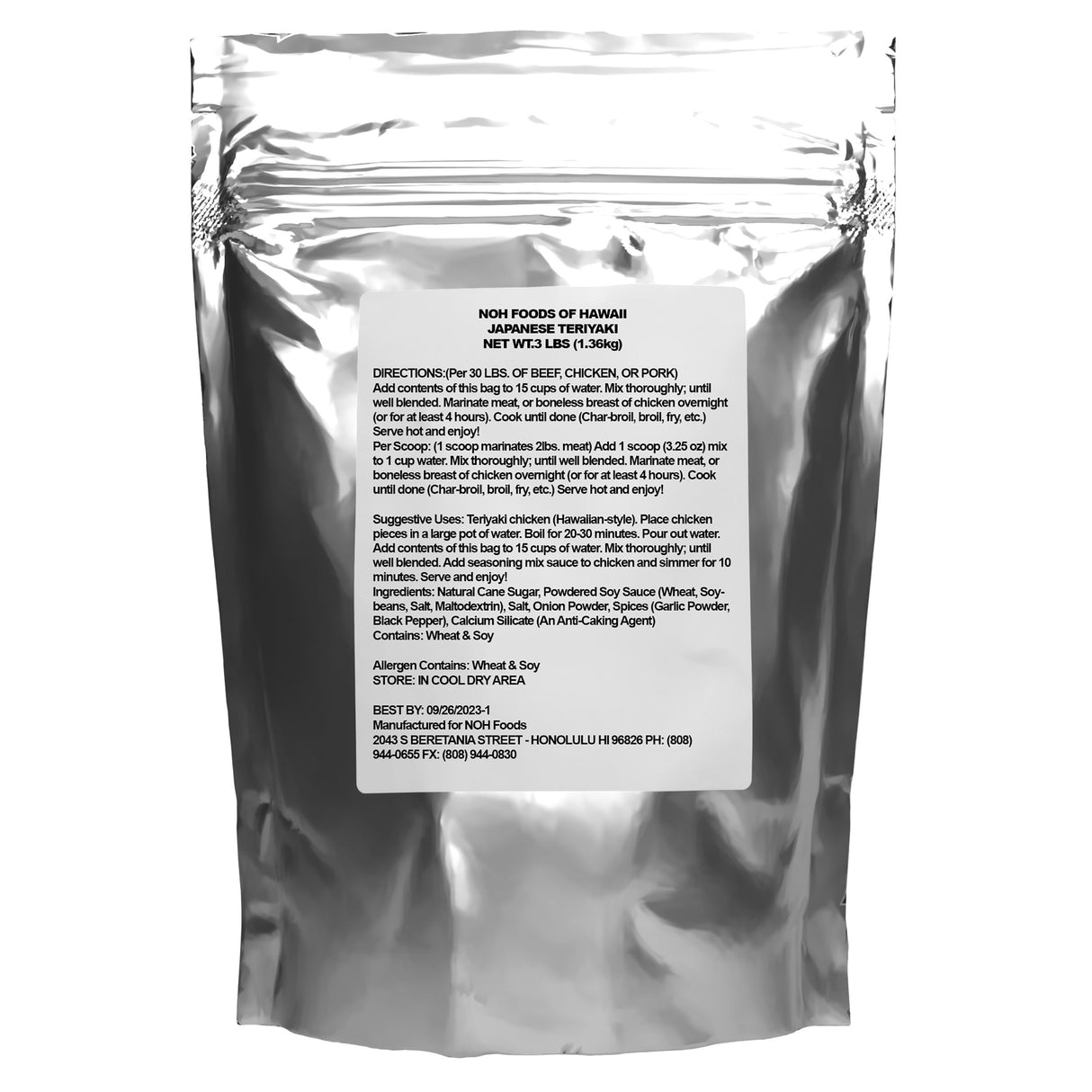 Marinade Mix, Japanese,5 - 3 POUND