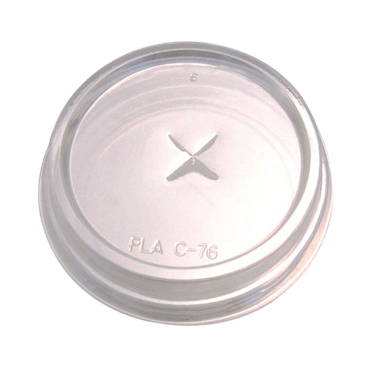 Lids, Flat Straw, X-Slot, Plastic, Clear, 2.99 Inch,20 - 100 COUNT