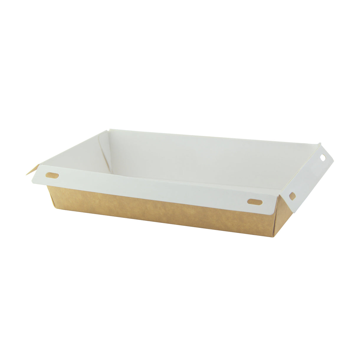 Boxes, 16 Ounce, Laminated Paper, Kraft, 6.70 x 4.30 x 1.40 Inch, includes Clear PET Lid,4 - 25 COUNT