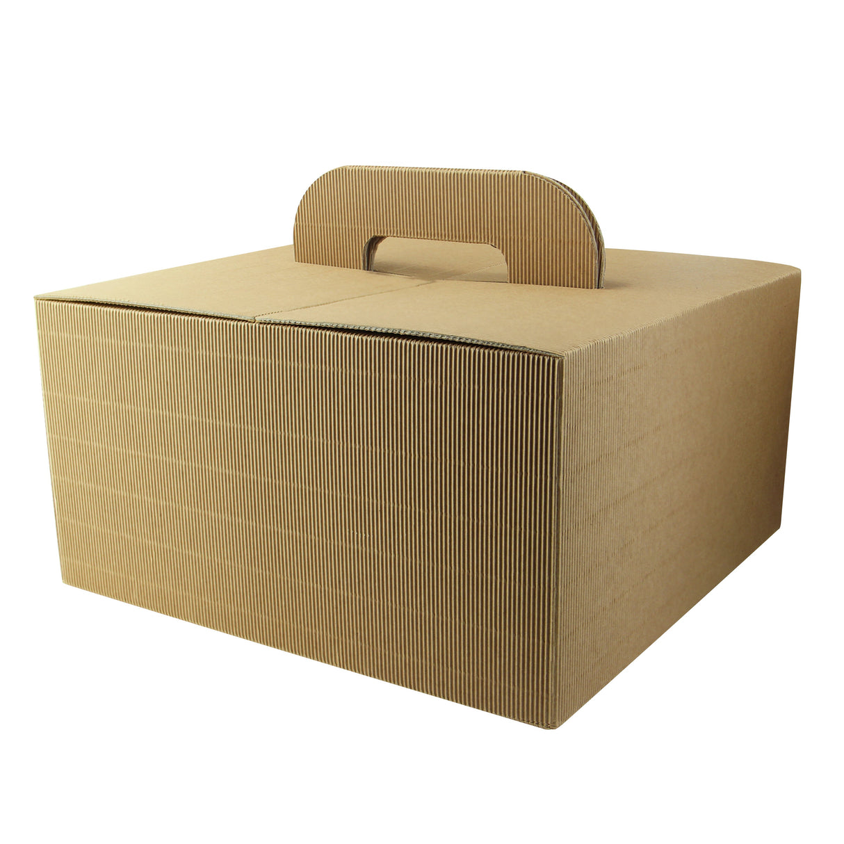 Boxes, Take-Out Lunch, 13 x 13 x 6.70 Inch, Kraft, with Handles,20 - 1 EACH
