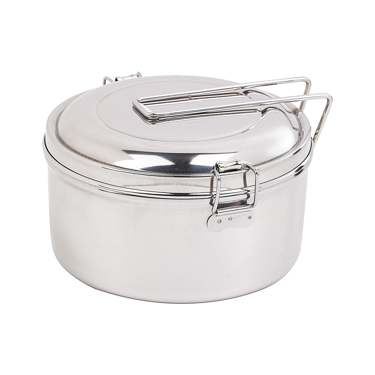 Box, Lunch, Noxbox 30 Ounce, Reusable, Round, Stainless Steel, 5.50 x 5.51 x 3 Inch, with Stainless Steel Lid,6 - 1 EACH
